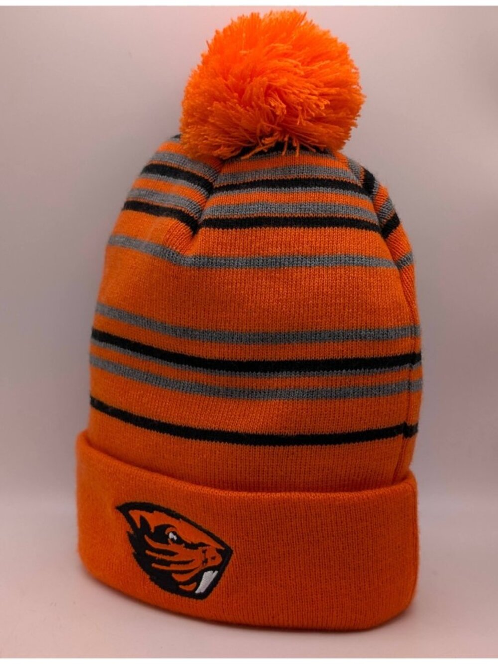 Oregon State University Beavers Pom Beanie Winter Knit Hat Stocking Cap OSU NCAA